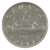 Image 2 : Silver $1 1947 Maple Leaf ICCS EF40