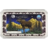 Image 1 : 1oz True North Mint Canadian Wildlife Series - The Moose .999 Fine Colourized Silver Bar