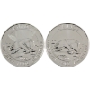 Image 1 : 2013 $8 Polar Bear 1.5oz .9999 Fine Silver Coin. 2pcs. (Tax Exempt)