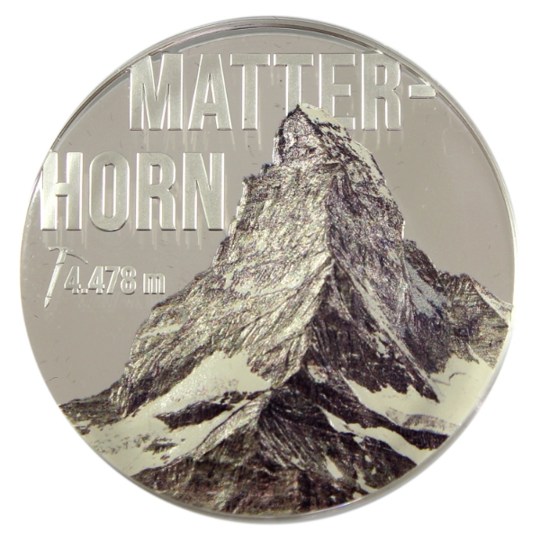 Cook Islands Silver 2022 $10 Matterhorn 2oz .999 Fine Silver Ultra High Relief