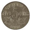 Image 1 : 5-cent 1922 Far Rim Choice BU