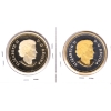 Image 2 : 2017 150th Red Enamel Proof Silver Dollar & 150th Gold Plated Proof Silver Dollar. 2pcs (Tax Exempt)