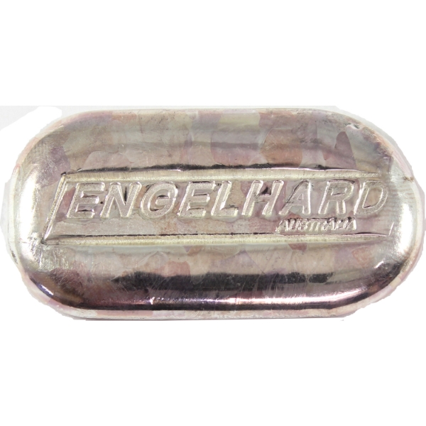 2oz Engelhard Australia .999+ Silver Modern Poured Bar (Tax Exempt)