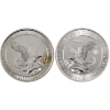 Image 1 : 2015 & 2016 $2 Bald Eagle 1/2oz .9999 Fine Silver Coins. 2pcs.(Tax Exempt)