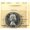 Image 1 : 50-cent 1954 ICCS PL66 Cameo