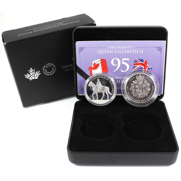 2021 Royal Celebration 2-coin 1oz Fine Silver Set (Tax Exempt)