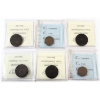 Image 2 : New Brunswick & Newfoundland 1-cent 1861-1947 ICCS/CCCS F12 to EF40. 6pcs.