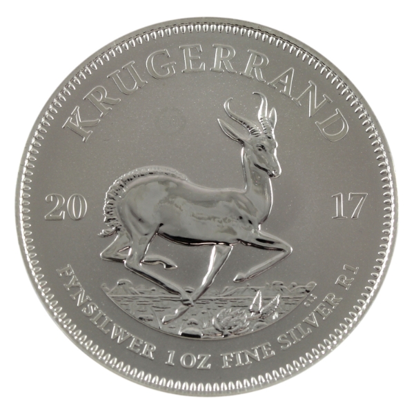 1oz South African Mint 2017 50th Anniversary Krugerrand .999 Fine Silver Coin (Tax Exempt)