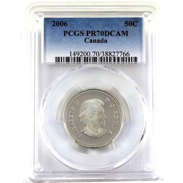 50-cent 2006 PCGS PR70 DCAM