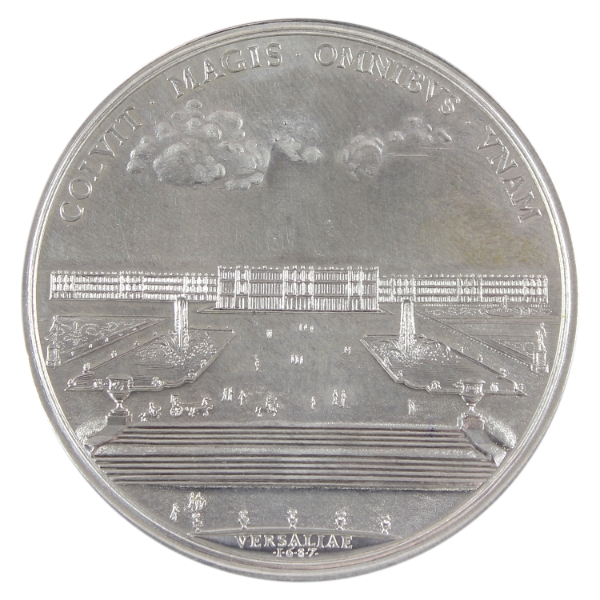 Replica France 1985 Louis XIV The Sun King Chateau de Versailles Medal 103.44g-Tin, 70.5mm