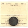 Image 1 : 10-cent 1907 ICCS MS64