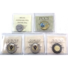 Image 2 : 5-cent, Loon $1 & $2 1953-2022 ICCS MS63 to MS65. 5pcs