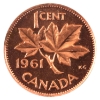 Image 2 : 1-cent 1961 ICCS PL67 Red UHC