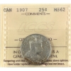 Image 1 : 25-cent 1907 ICCS MS62