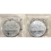 Image 2 : Silver $1 1935 Dbl Voyageur MS64 & Dbl XXV AU50 ICCS. 2pcs.