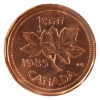 Image 2 : 1-cent 1985 Pointed 5 ICCS MS66 Red
