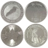 Image 1 : 4x 1oz World 2015-2024 Assorted Fine Silver Rounds. 4pcs. (Tax Exempt)