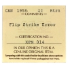 Image 3 : 1-cent 1958 Flip Strike Error ICCS Return