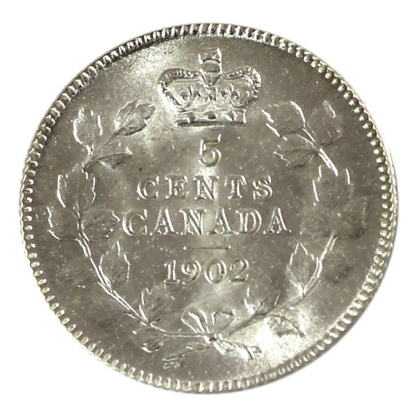 5-cent 1902 Choice BU