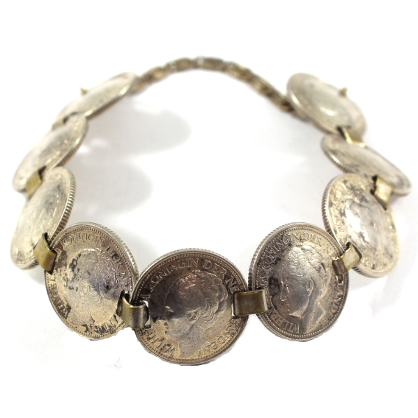 Netherlands 1941 25-cent Coin Bracelet