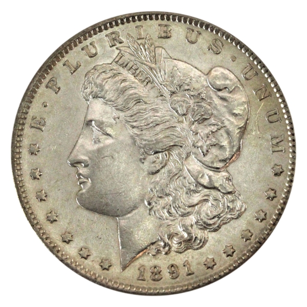 USA 1891 S Morgan Dollar AU-UNC 