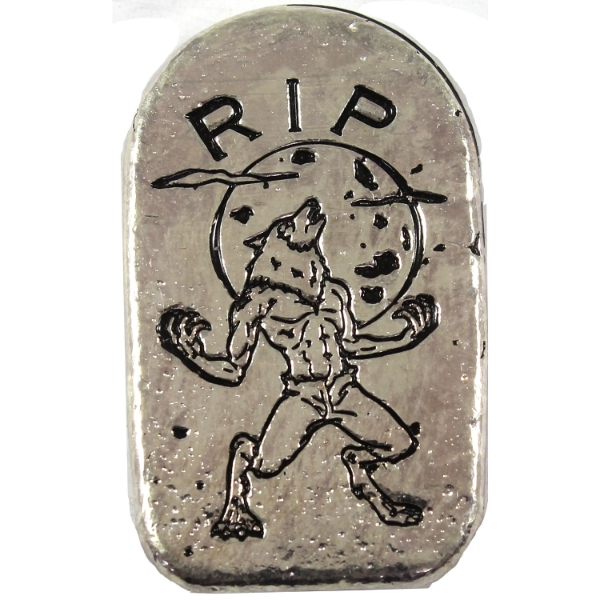 2oz MPM Werewolf .999 Fine Silver Tombstone Bar (Tax Exempt)