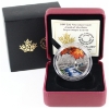 Image 1 : 2017 $20 Jewel of the Rain - Sugar Maple Leaves 1oz .9999 Fine Silver w/ Swarovski Crystal 