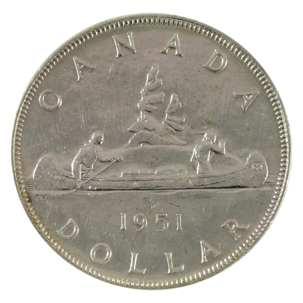 Silver $1 1951 SWL BU (Cleaned)