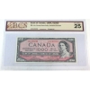 Image 1 : BC-44c 1954 $1000 Modified Portrait BCS VF25 Bouey-Rasminsky Changeover SN: A/K0199298