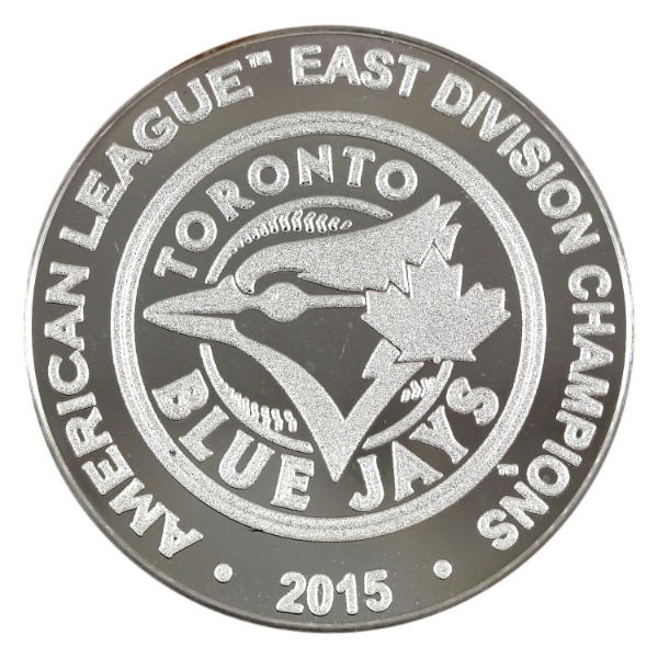 Highland Mint 2015 Toronto Blue Jays AL East Division Champions Silver-Plated Medallion