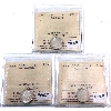 Image 1 : 5-cent 1899, 1901 & 1904 ICCS AU55. 3pcs.