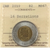 Image 1 : $2 2010 16 Serrations ICCS MS67