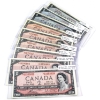 Image 1 : Group Lot of 9x 1954 $2 & $5 F-VF to VF-EF. 9pcs