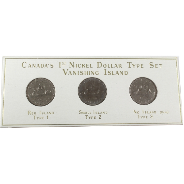 1968 Canada's 1st Nickel Dollar Type Set - Vanishing Island