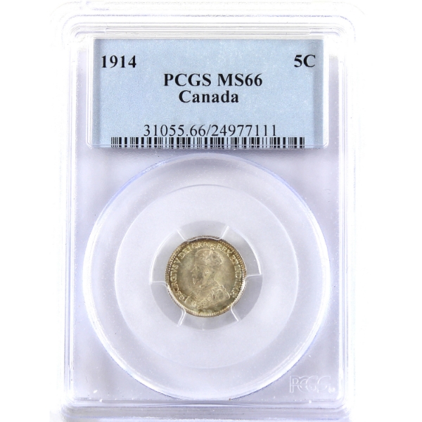 5-cent 1914 PCGS MS66