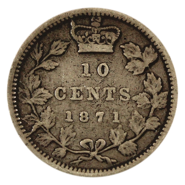 10-cent 1871 VG (Impaired)