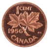 Image 2 : 1-cent 1956 ICCS PL66 Red HC
