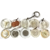 Image 2 : Bulk Lot of Paperweights, Pendants, & Keychains Made of Coins Encapsulated in Resin. 10pcs.
