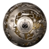 Image 3 : Samoa Silver 2024 $5 Filigree Spherical Sun and Moon w/ Partial 24-Karat Gold Plating (Tax Exempt)