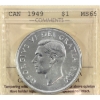 Image 1 : Silver $1 1949 ICCS MS65