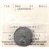 Image 1 : 5-cent 1962 ICCS MS66
