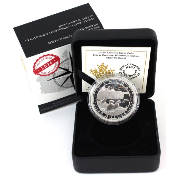 2024 $20 This is Canada: Wondrous Waters - Atlantic Coast Fine Silver (Tax Exempt)