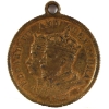 Image 2 : Scotland 1901 Glasgow Exhibition Edward VII & Alexandra Medallion 4.98g-Brass, 22.3mm. *RARE*