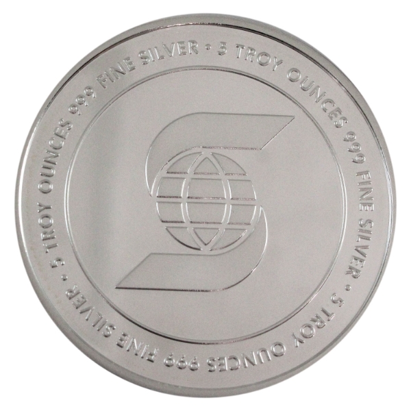 5oz Scotiabank .999 Fine Silver Round (Tax Exempt)