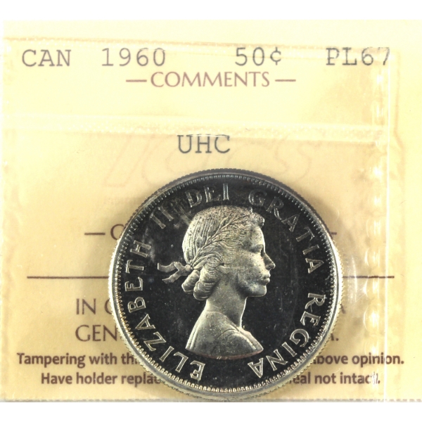 50-cent 1960 ICCS PL67 Ultra Heavy Cameo