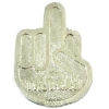 Image 1 : Custom Made Trudeau Middle Finger Shaped .999 Fine Silver (Tax Exempt)
