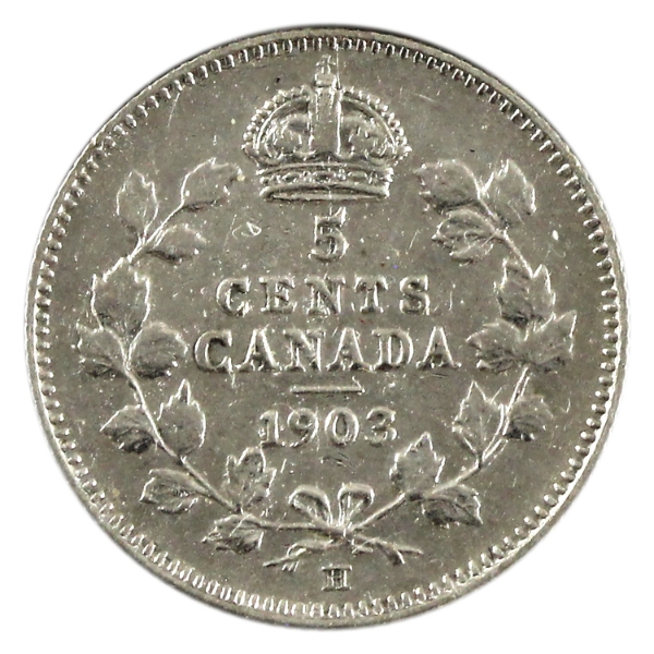 5-cent 1903H Small H VF