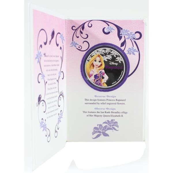 Niue Silver 2016 $2 Disney Princess Series - Rapunzel 1oz .999 Fine Silver Coin (Tax Exempt)