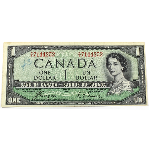 BC-29a 1954 $1 Devil's Face EF Coyne-Towers SN:E/A7144252
