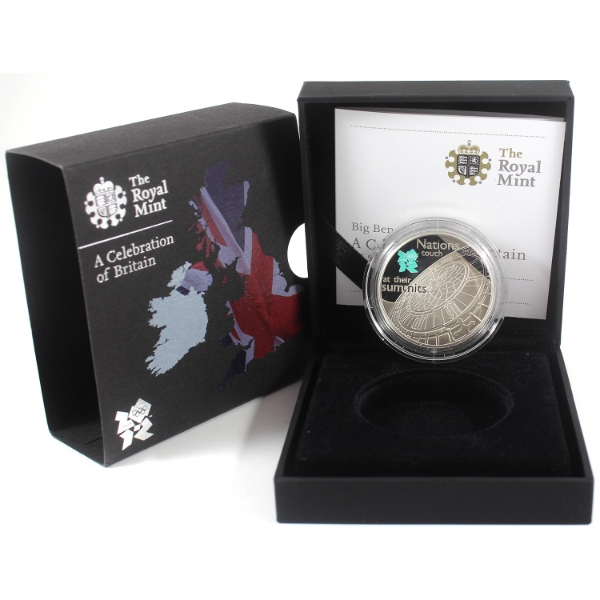 Great Britain Silver 2009 £5 Celebration of Britain- Big Ben 28.28g .925 Fine Silver Coin